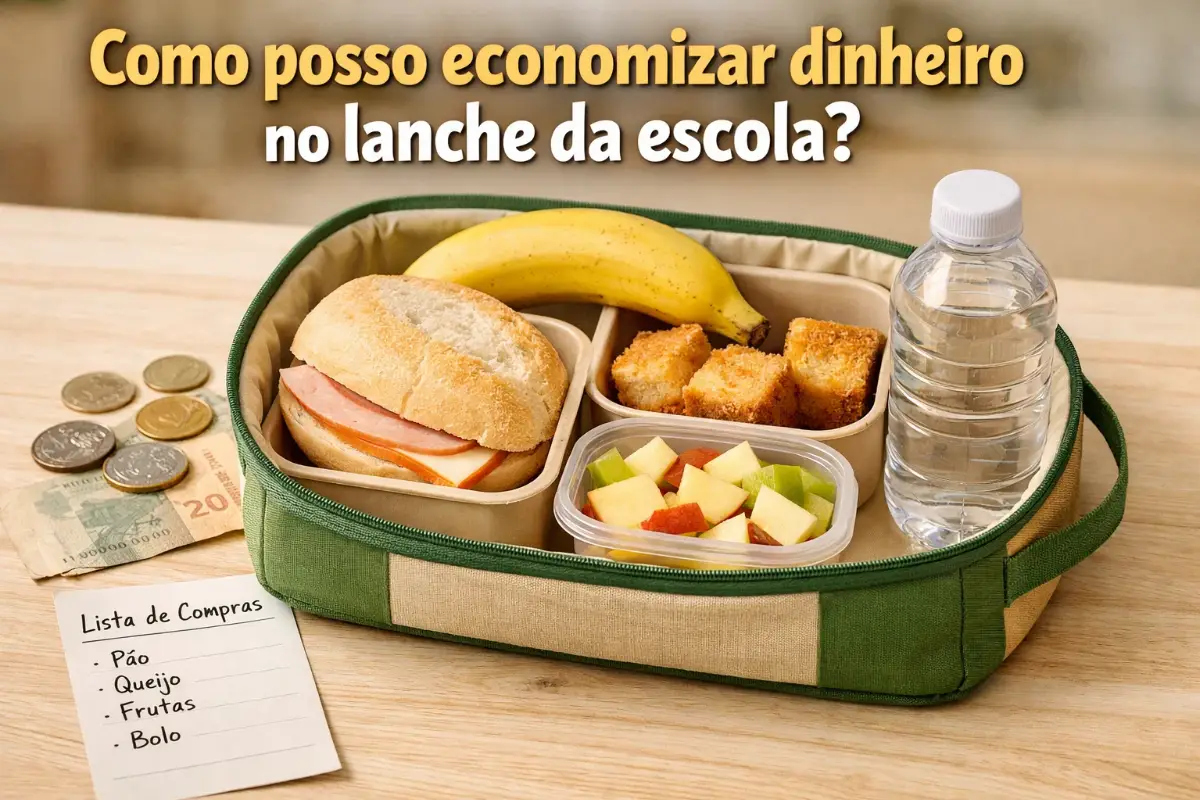 Como posso economizar dinheiro no lanche da escola?