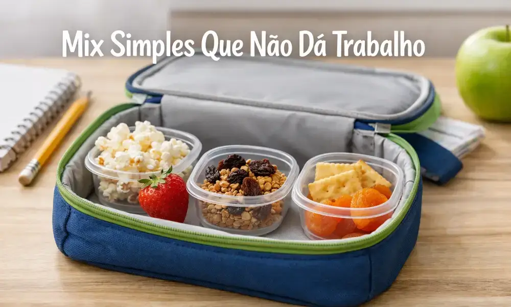 O que fazer de lanche para escola: Mix Simples Que Não Dá Trabalho