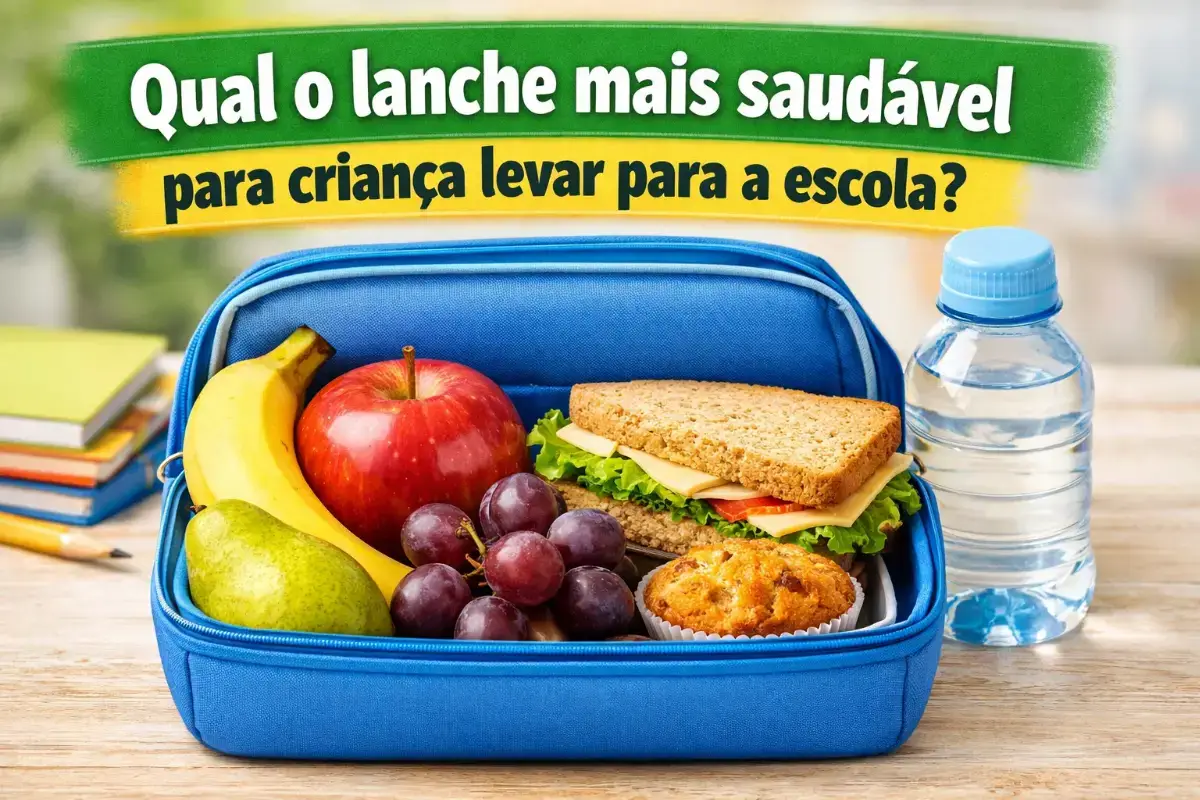 Qual o lanche mais saudável para criança levar para a escola?