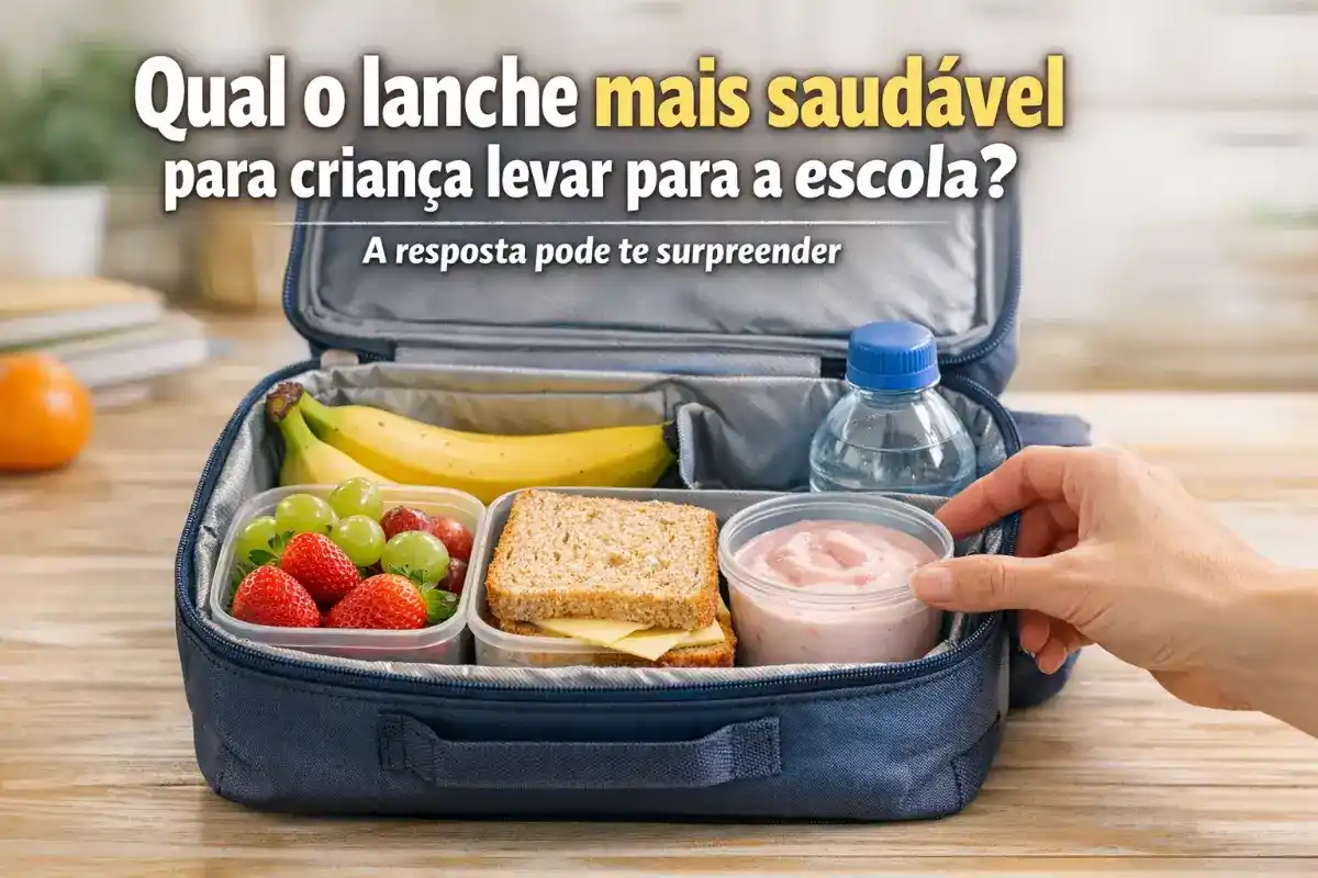 Qual o lanche mais saudável para criança levar para a escola?