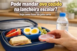 Pode mandar ovo cozido na lancheira escolar?