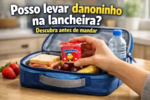 Posso levar danoninho na lancheira para escola?