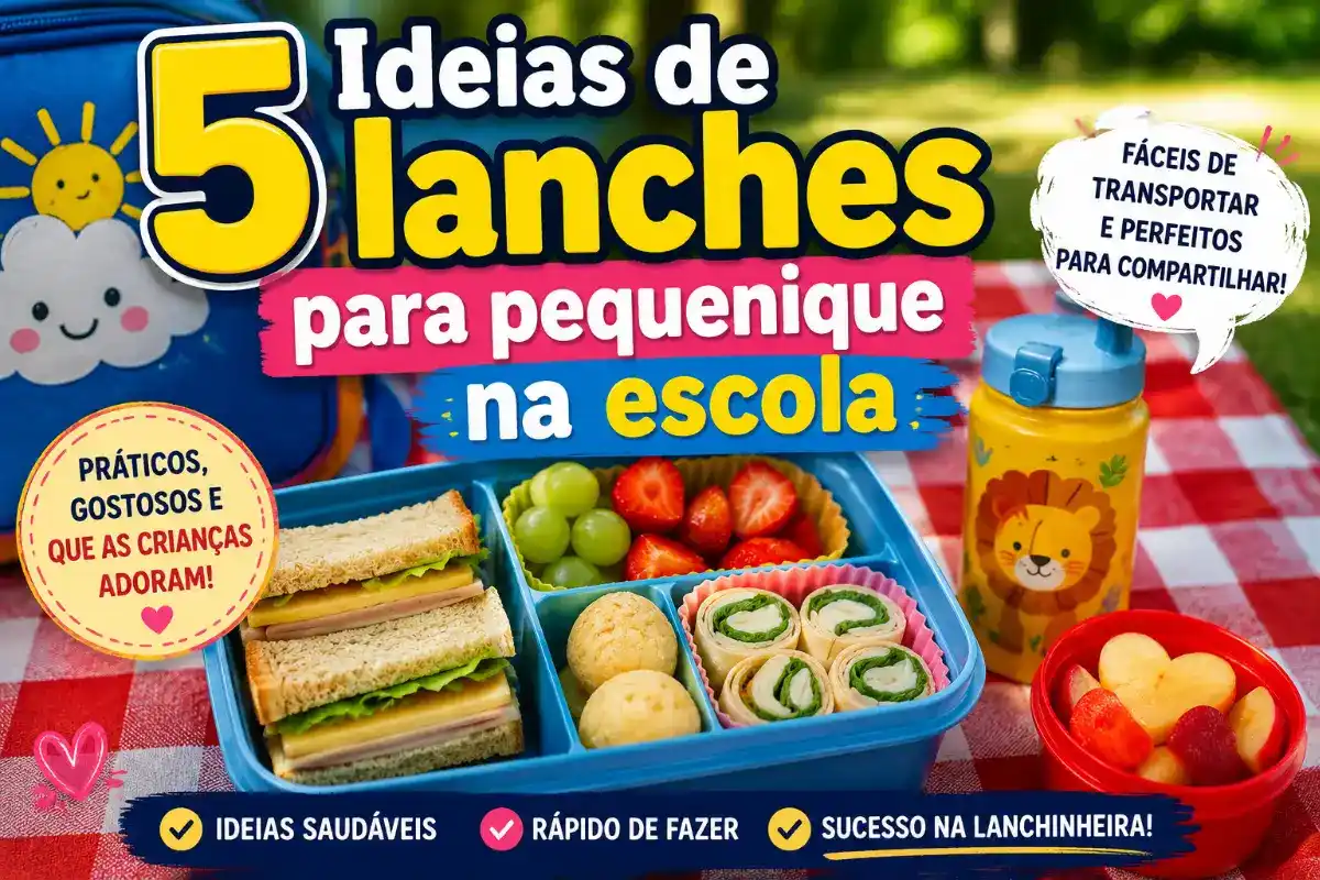 5 Ideias de lanches para pequenique na escola